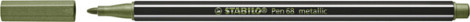 Viltstift STABILO Pen 68/843 medium metallic lichtgroen