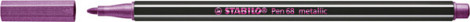 Viltstift STABILO Pen 68/856 medium metallic roze