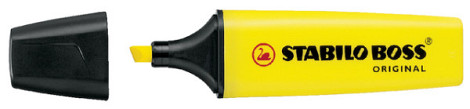 Markeerstift STABILO BOSS Original 70/24 geel blister à 1 stuk