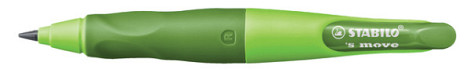 Vulpotlood STABILO Easyergo 3.15mm HB rechts groen/donkergroen incl puntenslijper blister à 1 stuk