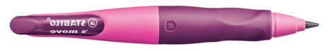 Vulpotlood STABILO Easyergo HB 3.15mm links roze/lila slijper blister