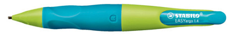 Vulpotlood STABILO Easyergo 1.4mm HB rechtshandig limoen/aquamarine blister à 1 stuk
