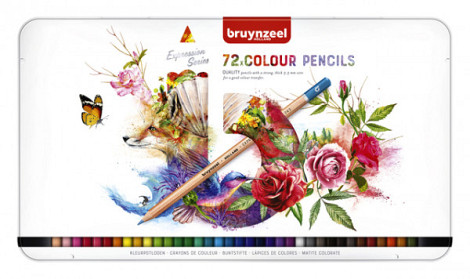 Kleurpotloden Bruynzeel Expression colour blik à 72 stuks assorti