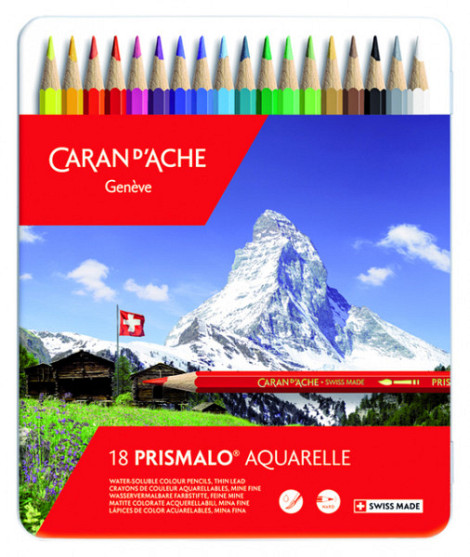 Kleurpotloden Caran d'Ache Prismalo 18 stuks assorti