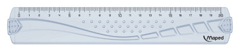 Liniaal Maped Geometric 20cm transparant