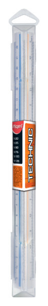 Schaalstok Maped Technic 1:20/25/50/75/100/125