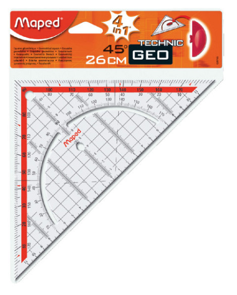 Geodriehoek Maped Geometric 26cm