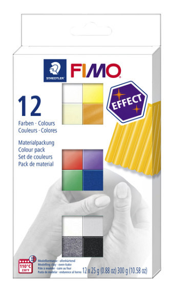 Klei Fimo effect colour pak à 12 basis kleuren