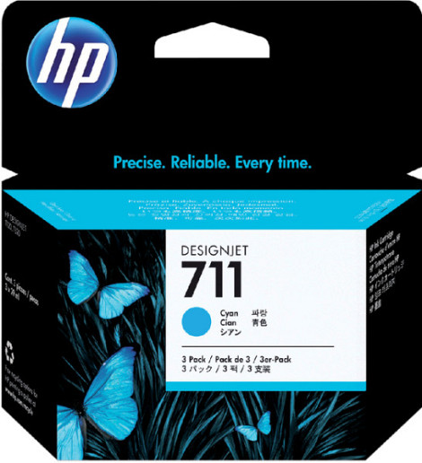 Inktcartridge HP CZ134A 711 blauw