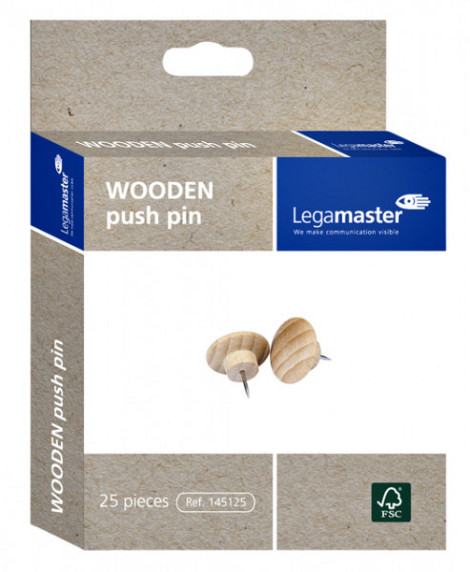 Push pins Legamaster hout 25stuks