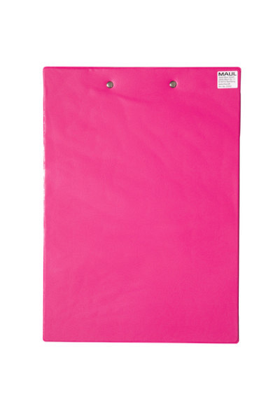 Klembord MAUL A4 staand PVC neon roze