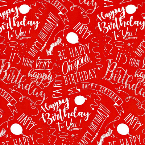 Cadeaupapier 50cm dessin 3022 happy Birthday