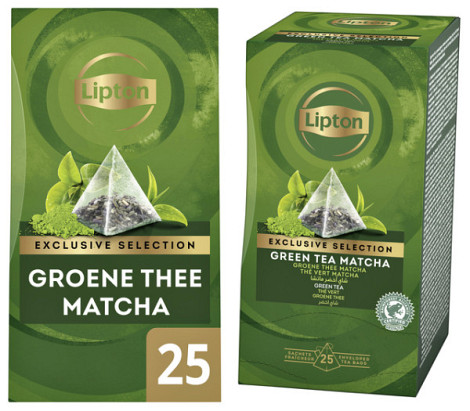 Thee Lipton Exclusive groene thee matcha 25x2gr