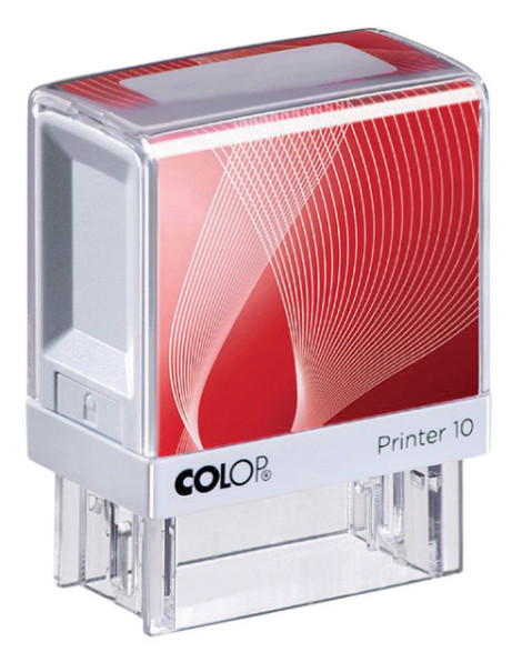 Tekststempel Colop Printer 10 personaliseerbaar rood