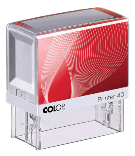 Tekststempel Colop Printer 40 personaliseerbaar rood