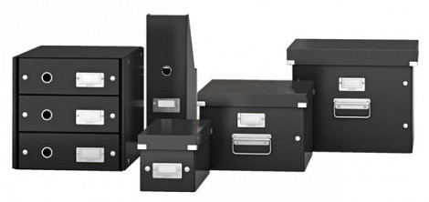 Opbergbox Leitz WOW Click & Store 200x148x250mm zwart