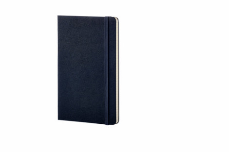 Notitieboek Moleskine large 130x210mm blanco hard cover sapphire blue