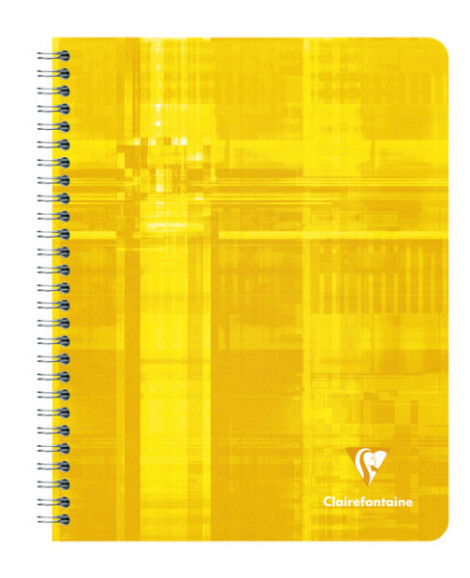 Schrift Clairefontaine A5+ ruit 5x5mm 120 pagina's 90gr assorti