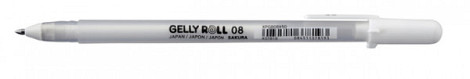 Gelschrijver Sakura Gelly Roll Basic 08 0.4mm wit