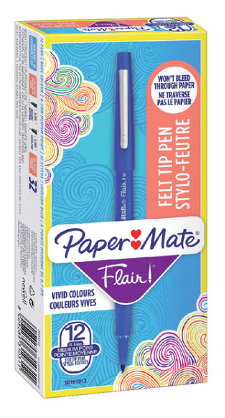 Fineliner Paper Mate Flair Original medium blauw