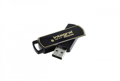 USB-stick Integral 3.0 Secure 360 256GB zwart