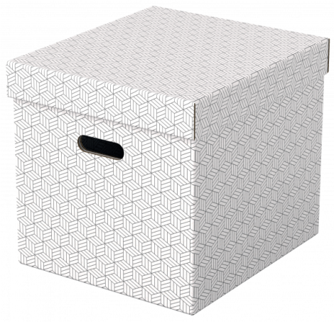 Cadeaudoos - opbergdoos 36x32x32cm Cube lichtgrijs per stuk