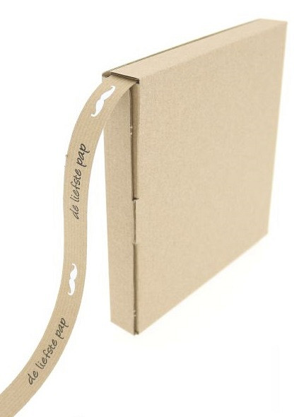 Papierband 15mm x 50mtr kraft + van Sint en Piet