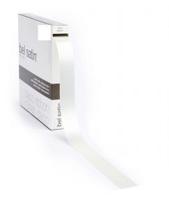 Satijnlint Bel Satin 25mm x 100 meter creme
