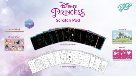 Knutselset Totum Disney Princess scratchbook