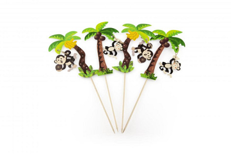 Slingeraap in palm op prikker 250mm 50 stuks