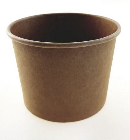 kraft paper cup / saldebeker 98x75x99mm 16oz - 470ml 50 stuks