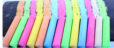 Stoepkrijtverf Creall Chalk Paint 6 kleuren à 250ml