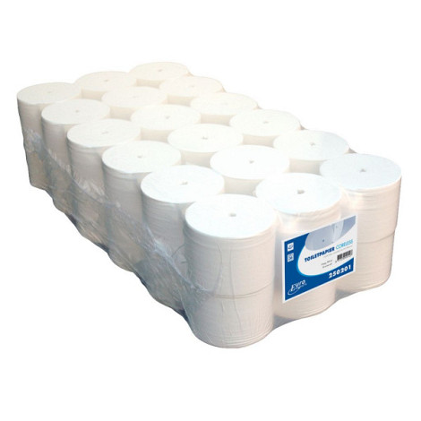 Toiletpapier Euro Coreless (zonder koker), cellulose - 2 laags 36 rollen