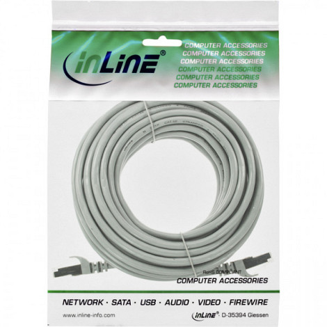 Kabel InLine Cat5e SF UTP 10 meter grijs