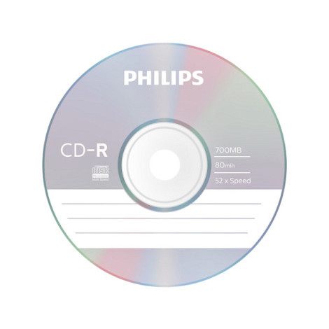 CD-R Philips 80Min 700MB 52x SP (10)