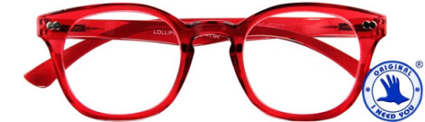 Leesbril I Need You +3.00 dpt Lollipop rood