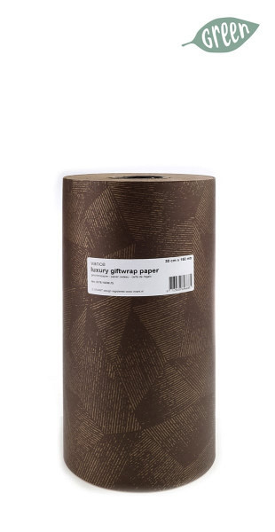 Cadeaupapier rol Vance paper 150m x 30cm bruin