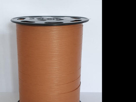 Krullint paperlook 10mm x 250 meter kleur 471 Roest/Caramel