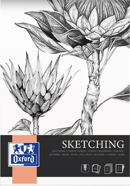 Tekenblok Oxford Sketching A4 50 vel 120 gram