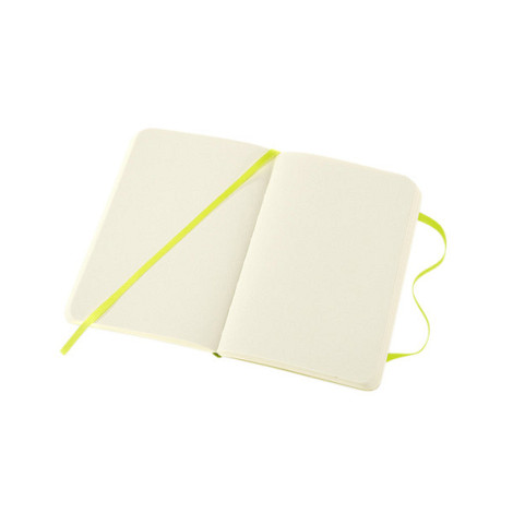 Notitieboek Moleskine pocket 90x140mm blanco soft cover lemon green