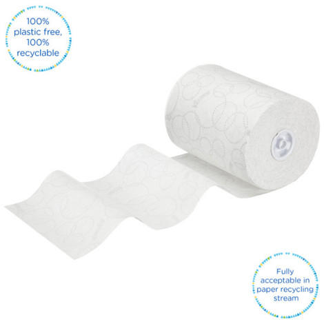 Handdoekrol Kleenex Ultra Slimroll 2-laags 100m wit 6781