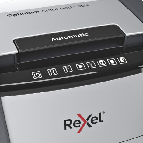 Papiervernietiger Rexel Optimum Auto+ 90X snippers 4x28mm
