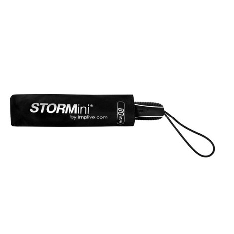Stormparaplu STORMini® aërodynomisch opvouwbaar windproof 90 cm zwart