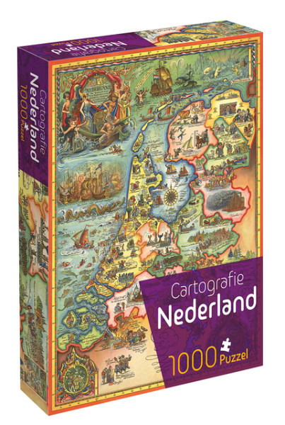 Puzzel Cartografie Nederland 1000 stukjes