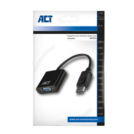 Adapter ACT DisplayPort naar VGA