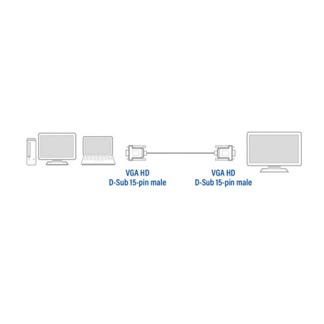 Kabel ACT VGA Monitor 1.8 meter