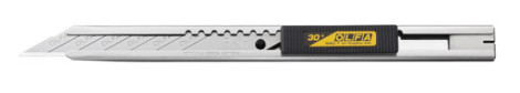 Snijmes Olfa SAC-1 9mm met metalen houder blister à 1 stuk