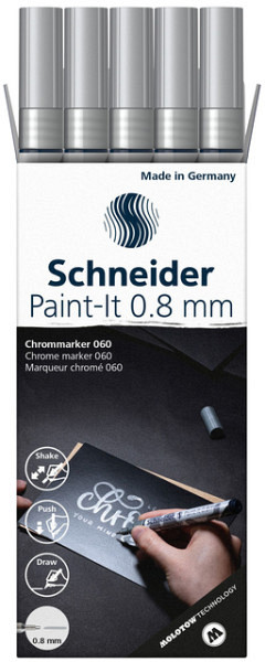 Viltstift  Schneider Paint-it 060 0.8mm metallic chrome
