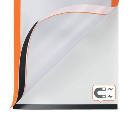 Nobo zelfklevend magnetisch kader A4 Oranje