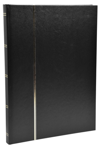 Postzegelalbum Exacompta 22.5x30.5cm 48 zwarte pagina's zwart
